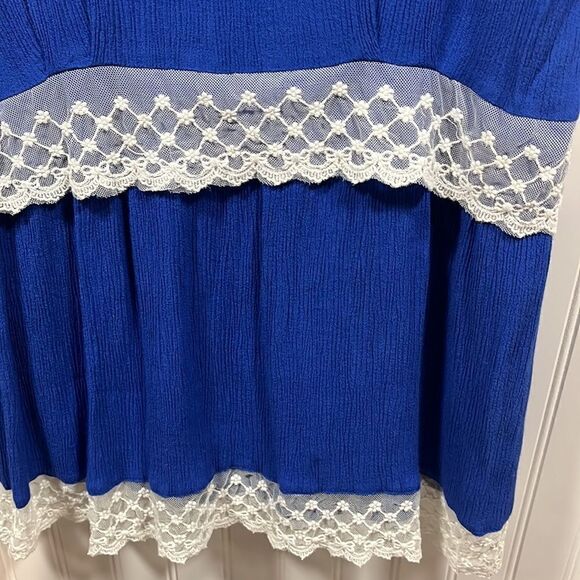 Entro royal blue sleeveless tunic top - Picture 3 of 4